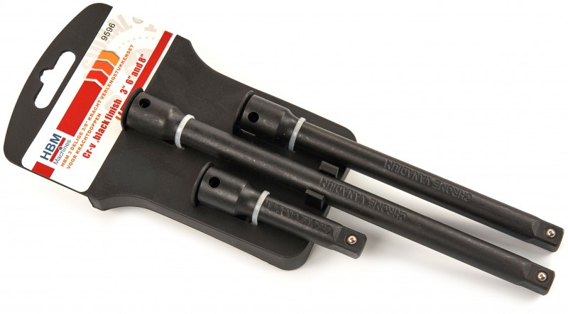 HBM 3-delt 3/8 inch kraftforlængersæt til krafttoppe.