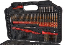 HBM 246-delige bitset compleet met metaalboren, houtboren, speedboren en gatzagen in opbergkoffer