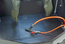 HBM Hogedruk Onderdelenreiniger met Thermostaat, Tank 185 l, 40 kg, 60 x 77 x 133 cm