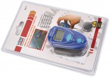 HBM digitale laagdiktemeter voor autolak, millimeter, 3V CR2032, blauw