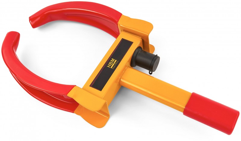HBM Universele Wielklem van Staal met Slot voor Wielen 185-290 mm HBM Universele Wielklem van Staal met Slot voor Wielen 185-290 mm