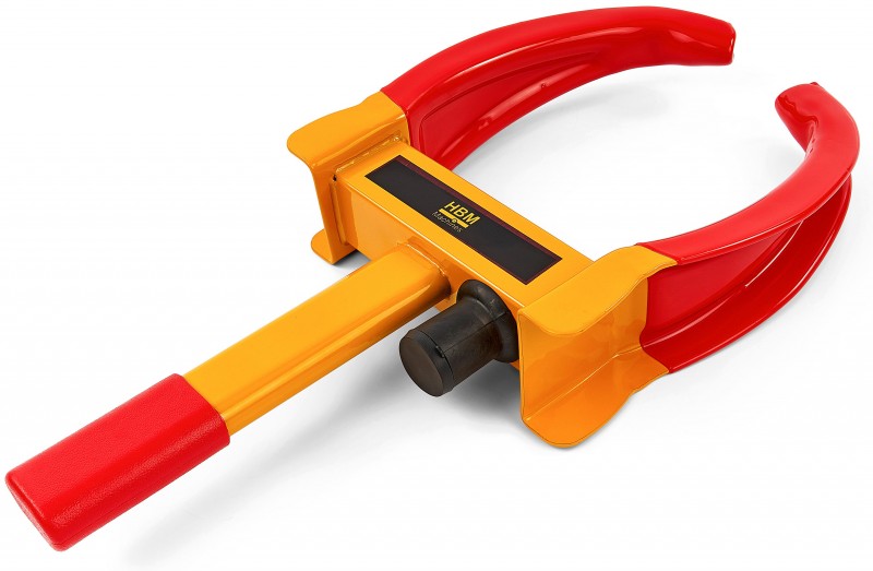HBM Universele Wielklem van Staal met Slot voor Wielen 185-290 mm HBM Universele Wielklem van Staal met Slot voor Wielen 185-290 mm