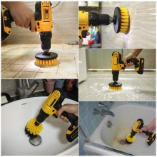 HBM 4-delige schoonmaakborstelset voor boormachine