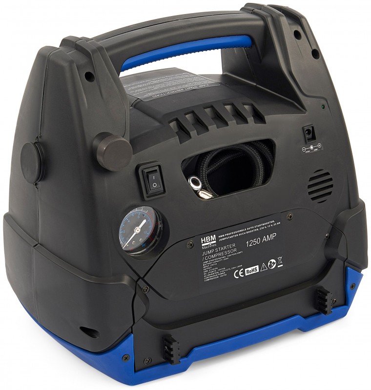 HBM transportabel bil jumpstarter batteribooster 12/230 V 21 Ah 1250 Ah HBM transportabel bil jumpstarter batteribooster 12/230 V 21 Ah 1250 Ah