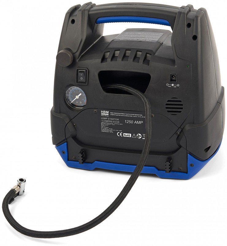 HBM transportabel bil jumpstarter batteribooster 12/230 V 21 Ah 1250 Ah HBM transportabel bil jumpstarter batteribooster 12/230 V 21 Ah 1250 Ah