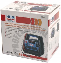 HBM transportabel bil jumpstarter batteribooster 12/230 V 21 Ah 1250 Ah HBM transportabel bil jumpstarter batteribooster 12/230 V 21 Ah 1250 Ah