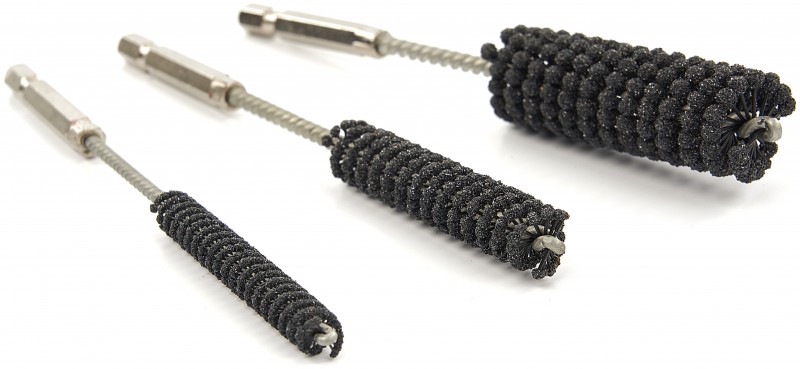HBM 3-delige flexibele hoonborstels set 1/4 inch HEX 150 mm