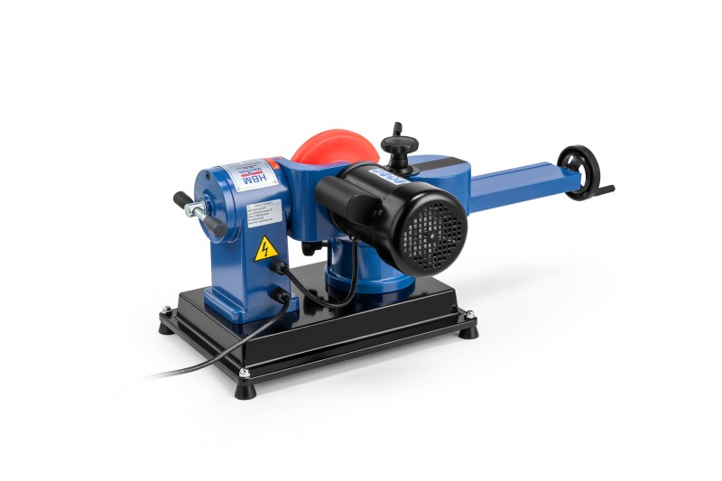HBM Widia savklingeslibemaskine 250 W, 2800 rpm, 125 mm slibeskive, vipbar 45°, til savklinger op til 700 mm.