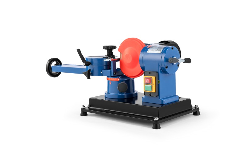 HBM Widia savklingeslibemaskine 250 W, 2800 rpm, 125 mm slibeskive, vipbar 45°, til savklinger op til 700 mm.