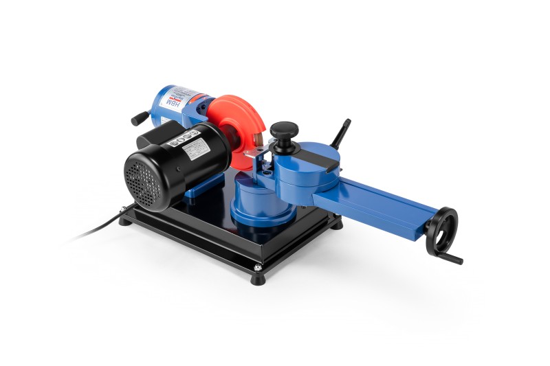 HBM Widia savklingeslibemaskine 250 W, 2800 rpm, 125 mm slibeskive, vipbar 45°, til savklinger op til 700 mm.
