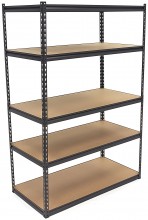 HBM extra brede stellingkast 2-delig, 5 planken, 60 kg per plank, 122 x 61 x 183 cm