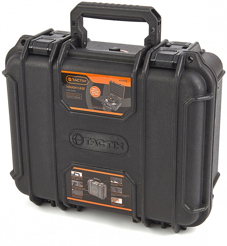 Tactix IP65 waterdichte, stofdichte en stootvaste polypropeen koffer 34,5 x 29,5 x 15,5 cm
