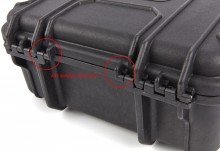 Tactix IP65 waterdichte, stofdichte en stootvaste polypropeen koffer 34,5 x 29,5 x 15,5 cm