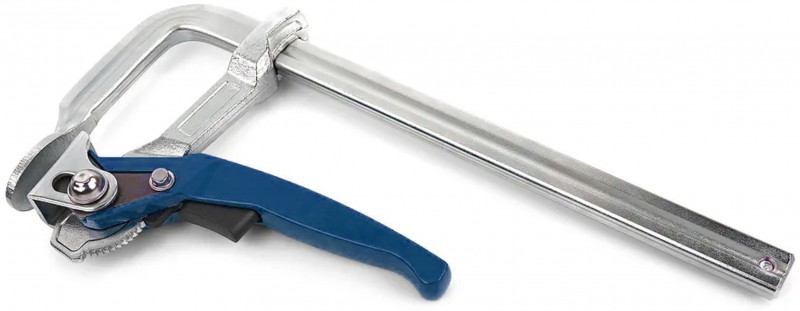 HBM Lijmklem 300 mm met Snelverstelling, Insteekdiepte 120 mm, Klembereik 300 mm, Staal Handvat