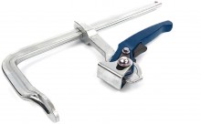 HBM Lijmklem 300 mm met Snelverstelling, Insteekdiepte 120 mm, Klembereik 300 mm, Staal Handvat