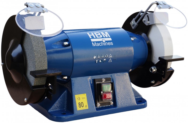 HBM Profi slibemaskine 200 mm 900 W 2950 rpm 230 V