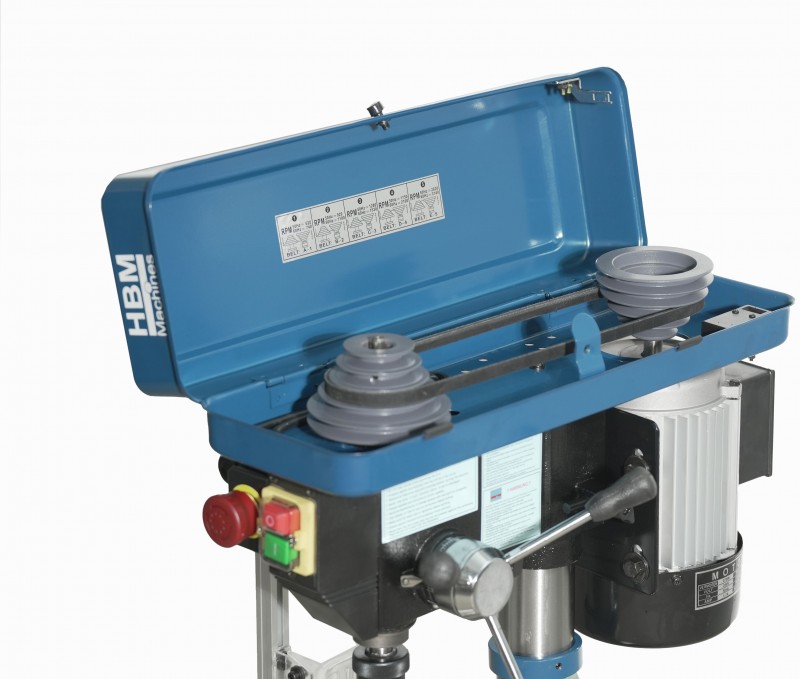 HBM 14 mm Professionele Kolomboormachine 375W 230V B16 voor Metaal en Staal