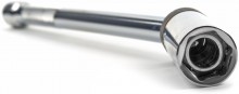 HBM Magnetisk tændrørsnøgle med knæled, ekstra lang, 3/8 inch fatning. HBM Magnetisk tændrørsnøgle med knæled, ekstra lang, 3/8 inch fatning.