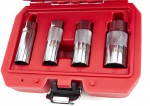 HBM 4-delige 3/8 inch bougiedoppenset chromevanadium, 62,5 mm