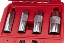 HBM 4-delige 3/8 inch bougiedoppenset chromevanadium, 62,5 mm