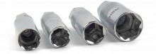 HBM 4-delige 3/8 inch bougiedoppenset chromevanadium, 62,5 mm