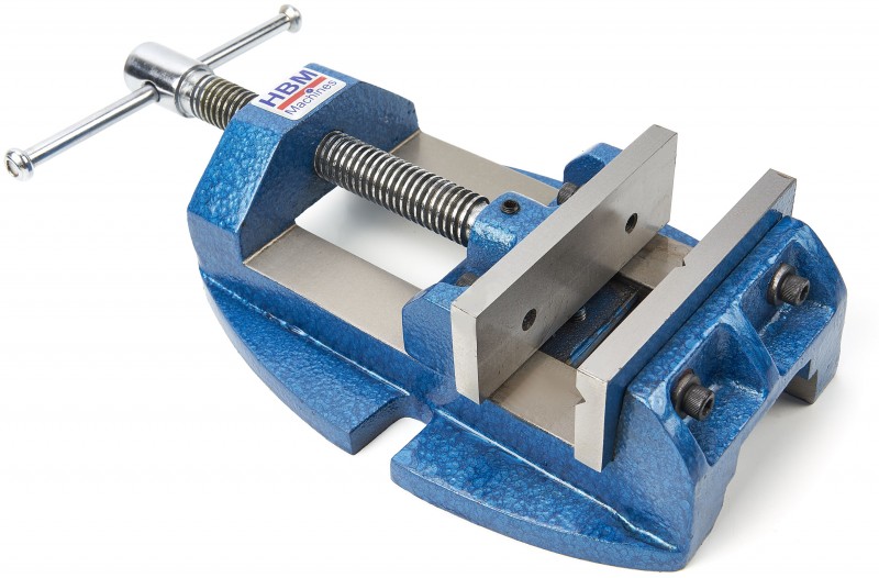 HBM Professionele Boorklem/Freesklem met V-bek 105 mm Maximale Opening 105 mm