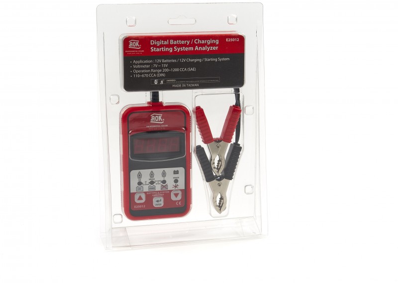 AOK professionele accu- en dynamotester 12V loodbatterij 150 A, accubewaker, 50 cm AOK professionele accu- en dynamotester 12V loodbatterij 150 A, accubewaker, 50 cm