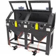 HBM SBC 880 Dubbele Straalcabine met 2 afzuigers, 8 bar, 195 kg
