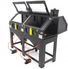 HBM SBC 880 Dubbele Straalcabine met 2 afzuigers, 8 bar, 195 kg
