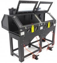 HBM SBC 880 Dubbele Straalcabine met 2 afzuigers, 8 bar, 195 kg
