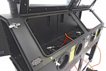HBM SBC 880 Dubbele Straalcabine met 2 afzuigers, 8 bar, 195 kg

