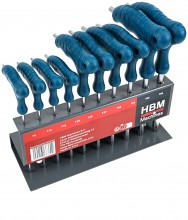 HBM 10-delte Torx T-grebnøglesæt.