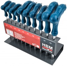 HBM 10-delte Torx T-grebnøglesæt.