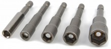 HBM 8-delige Dopsleutelset, Bit-Dop Adapterset en Bithouder met HEX Opname