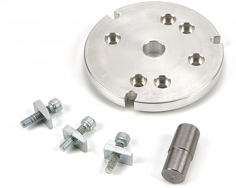 HBM 100 mm Flange med spændesæt til 80 mm patron.