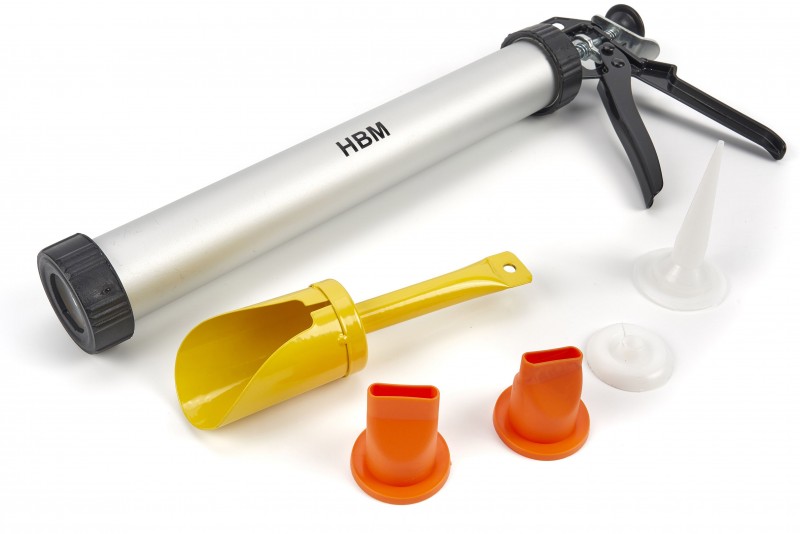 HBM Cementspuitpistool Set 6-delig voor Voegwerk en Mortel
