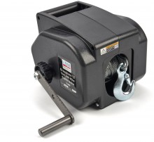 HBM draagbare elektrische lier 12V 900 kg IP55 staalkabel 9 m
