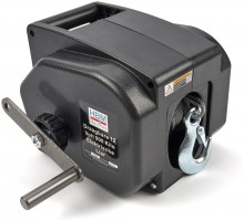 HBM draagbare elektrische lier 12V 900 kg IP55 staalkabel 9 m
