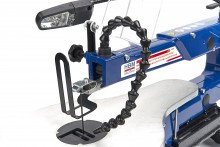 HBM Variabele figuurzaagmachine 120 W met verlichting, stofblaassysteem, 45° zaaghoek, 50 mm, voor metaal
