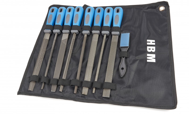 HBM 9-delige vijlenset en raspenset
