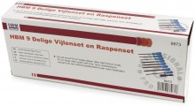 HBM 9-delige vijlenset en raspenset
