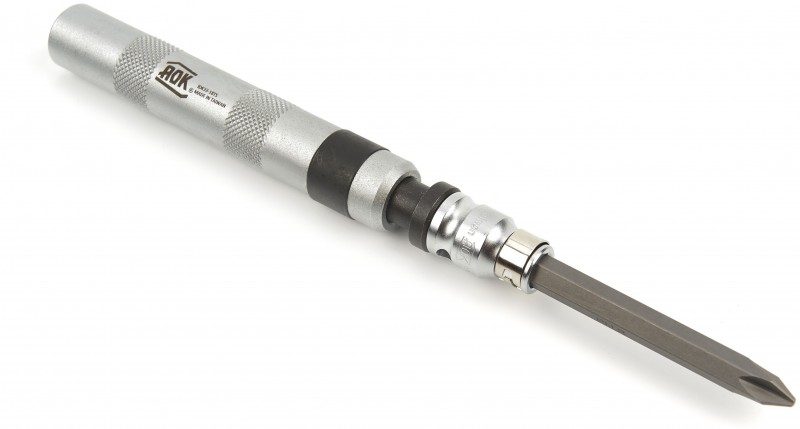 AOK 18-delige professionele slagschroevendraaierset met bits en doppen, 3/8 inch, S2 staal