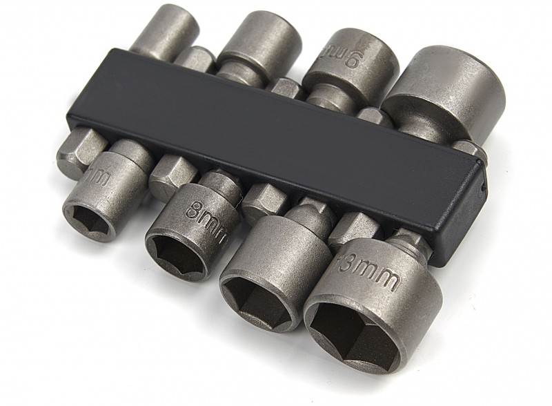HBM 8-delige dopsleutelset met HEX-opname