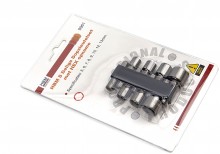 HBM 8-delige dopsleutelset met HEX-opname