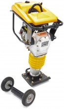HBM Professionele 6,5 PK trilplaat 13,7 kN 680 bpm met wielset en motordeksel