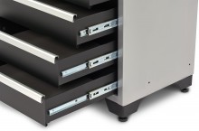 HBM 5-skuffers Deluxe Professionelt Værktøjsskab Sort 71x51x90 cm, 350 kg bæreevne, pulverlakeret.