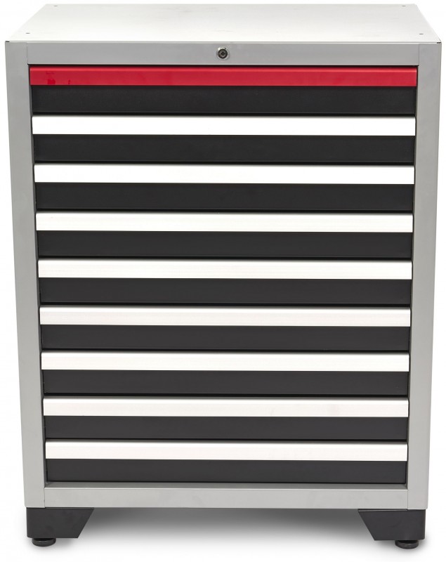 HBM 9 Laden Deluxe Professionele Gereedschapskast Zwart 71x51x90 cm Werkplaatsinrichting