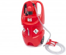 HBM Professionele 75 Liter Mobiele Opslagtank met Manuele Pomp voor Benzine, Diesel en Olie