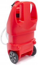 HBM Professionele 75 Liter Mobiele Opslagtank met Manuele Pomp voor Benzine, Diesel en Olie