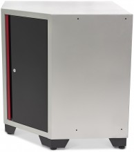 HBM Deluxe Hoekkast Onderkast met Deur voor Werkplaatsinrichting 832 x 832 x 932 mm Zwart 61,5 kg